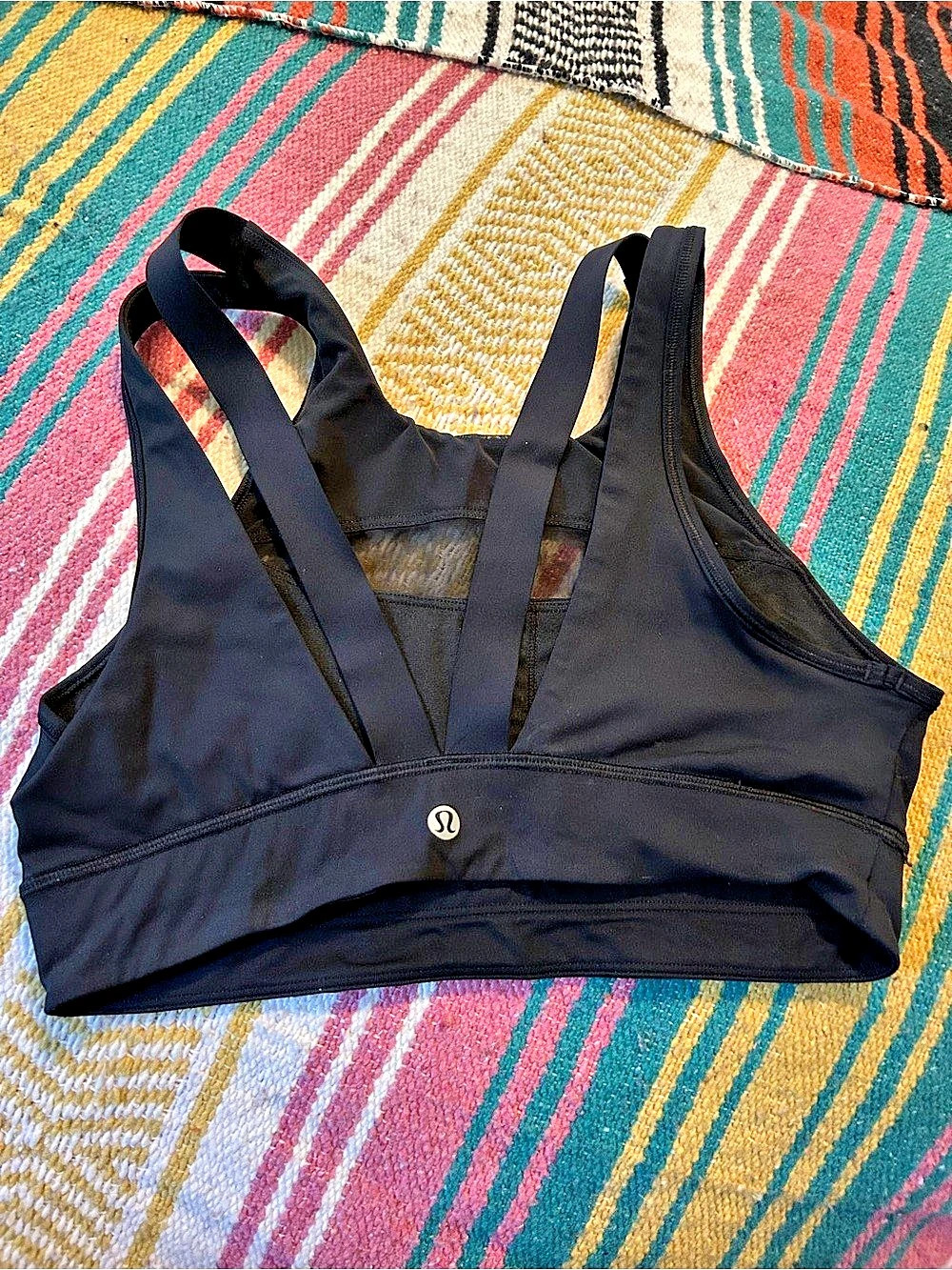 lululemon Free to Be Bra Wild Black Sports Bra size 8